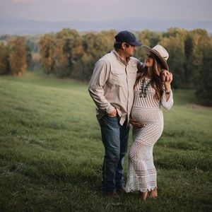 Crochet Dress Maternity Photoshoot